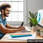 Home 14 프로그래밍 사고 방식 개발 - A modern home office scene featuring a young Brazilian professional sitting at a sleek desk with a l...
